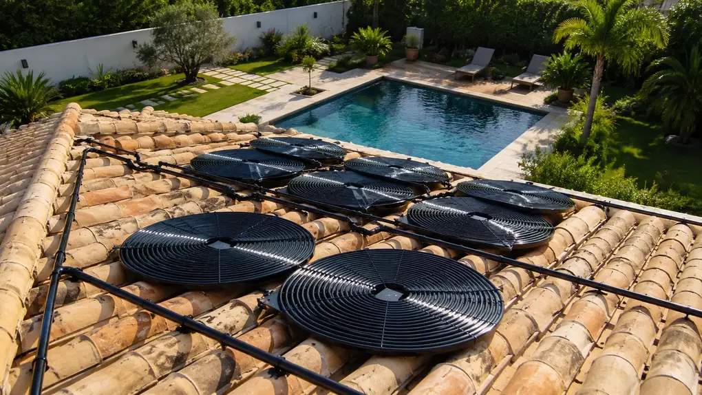 Sistema solar para aquecimento de piscina